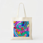 70 hippie-achtige canvas tas (Voorkant)