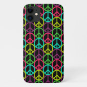 70 Hippie Peace Sign Pattern Case-Mate iPhone Case (Achterkant)