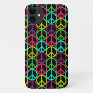 70 Hippie Peace Sign Pattern Case-Mate iPhone Case