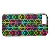 70 Hippie Peace Sign Pattern Case-Mate iPhone Case (Achterkant (Horizontaal))