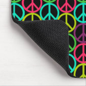 70 Hippie Peace Sign Pattern Muismat (Hoek)