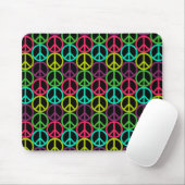 70 Hippie Peace Sign Pattern Muismat (Met muis)