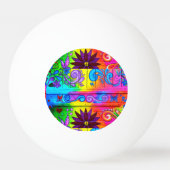 70 hippie-stijl pingpongbal (Voorkant)