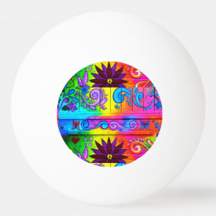 70 hippie-stijl pongbal pingpongbal