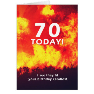 70 Humor van de Birthday Forest Fire Candle
