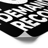 70 I Demand A Recount Seventy Years Old 70th Birth Poster (Hoek)