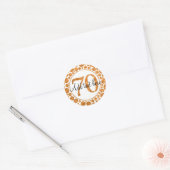70 in goud - 70ste verjaardagsfeestje Stickers (Envelop)