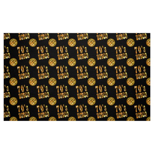 70-inch Disco Pattern Fabric Stof (Fat Quarter)