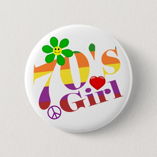 70-inch Girl Retro-Button Ronde Button 5,7 Cm (Voorkant)