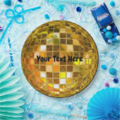 70-inch Gold Disco Ball 9-inch Papieren Bordje (Feest)
