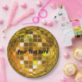 70-inch Gold Disco Ball 9-inch Papieren Bordje (Feest)