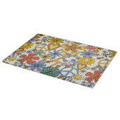 70-inch hippy Style Floral Snijplank (Hoek)