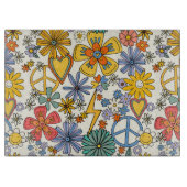 70-inch hippy Style Floral Snijplank (Voorkant)