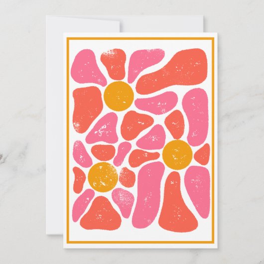 70-inch Oranje en roze Retroventilatorventilator Kaart (Voorkant)