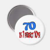 70 is 7 perfecte 10's (BLUE) Magneet (Voorkant / Achterkant)
