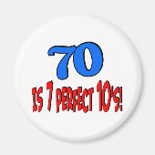 70 is 7 perfecte 10's (BLUE) Magneet (Voorkant)