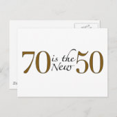 70 is de nieuwe 50 briefkaart (Voorkant / Achterkant)