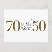 70 is de nieuwe 50 briefkaart (Voorkant)