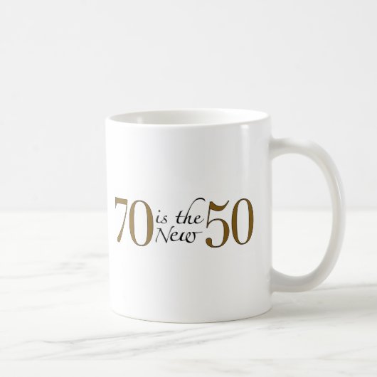 70 is de nieuwe 50 koffiemok (Rechts)