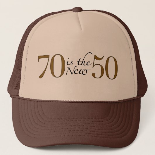70 is de nieuwe 50 trucker pet (Voorkant)