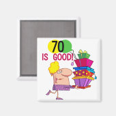 70 is Goede Verjaardag Tshirts en Geschenken Magneet (Voorkant / Achterkant)