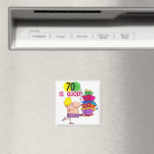 70 is Goede Verjaardag Tshirts en Geschenken Magneet (Insitu (Vaatwasser))