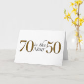 70 Is Het Nieuwe 50 Kaart (Gele Bloem)