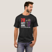 70 is niet fataal, maar nog steeds oud, grimpapier t-shirt (Voorkant volledig)