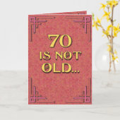 70 is niet oud kaart (Gele Bloem)
