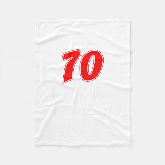 70 Is The New What Was I Saying Funny 70th Birthda Fleece Deken (Voorkant)