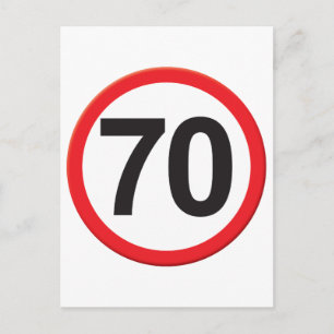 70 jaar briefkaart