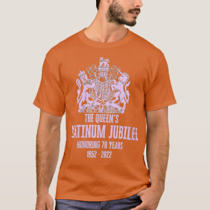 70 jaar Britse koningin Platinum Jubilee T-shirt