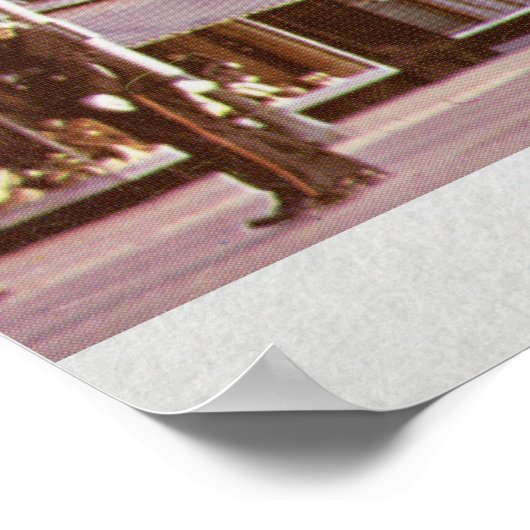 70 jaar canada vintage-reis poster (Hoek)