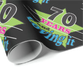 70 jaar en ik hou ervan! 70e verjaardag cadeaupapier (Rol Hoek)