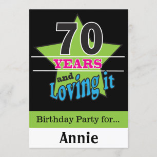 70 jaar en ik hou ervan!   70e verjaardag kaart