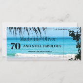 70 jaar en nog steeds Fabulous Boarding Pass Birth (Achterkant)