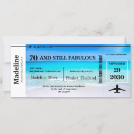 70 jaar en nog steeds Fabulous Boarding Pass Birth