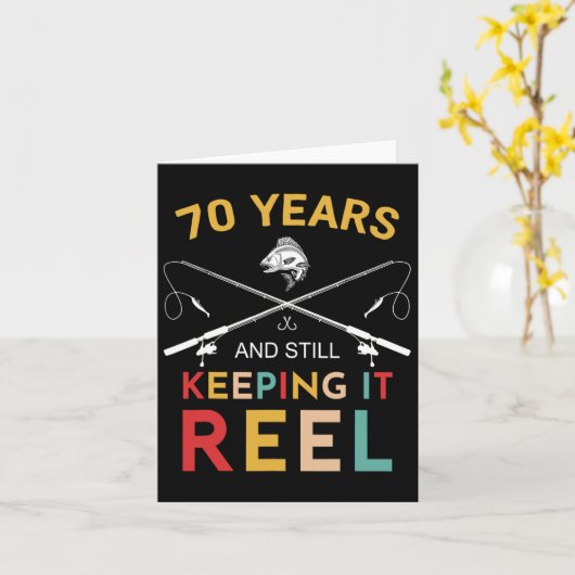 70 jaar en nog steeds het houden van het reel 70e  kaart (Gele Bloem)