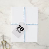70 jaar geweldige cadeaulabel (Met Touw)