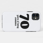 70 jaar geweldige Case-Mate iPhone case (Achterkant (horizontaal))