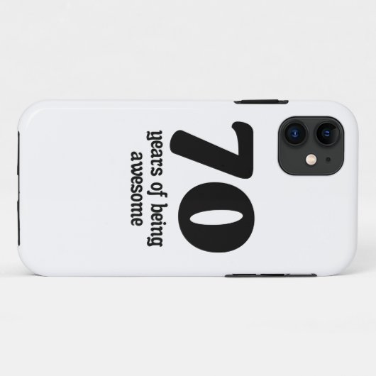 70 jaar geweldige Case-Mate iPhone case (Achterkant (horizontaal))