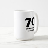 70 jaar geweldige koffiemok (Voorkant rechts)