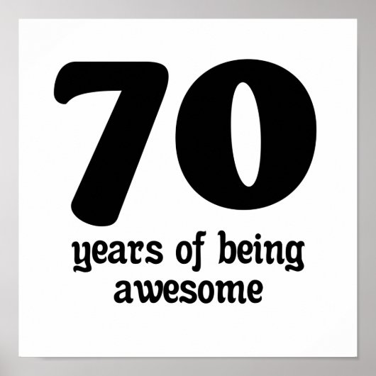 70 jaar geweldige poster (Voorkant)