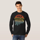 70 jaar Geweldige sinds april 1952 70ste geboorted T-shirt (Voorkant volledig)