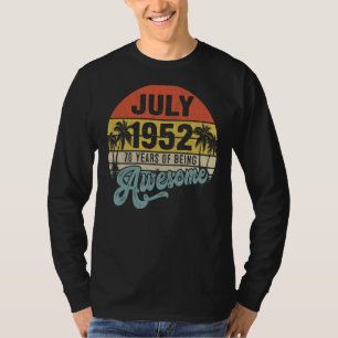 70 jaar Geweldige sinds april 1952 70ste geboorted T-shirt