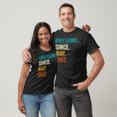 70 jaar Geweldige sinds mei 1953 70e verjaardag T-shirt (Unisex)