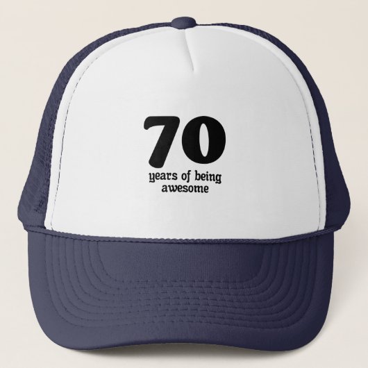 70 jaar geweldige trucker pet (Voorkant)