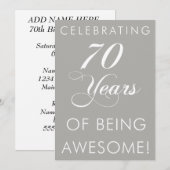 70 jaar Geweldige zijn Kaart (Voorkant / Achterkant)
