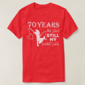 70 jaar grootste Jubileum voor 70ste bruiloft T-shirt (Design voorkant)
