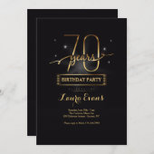 70 jaar Jonge Uitnodiging (Voorkant / Achterkant)